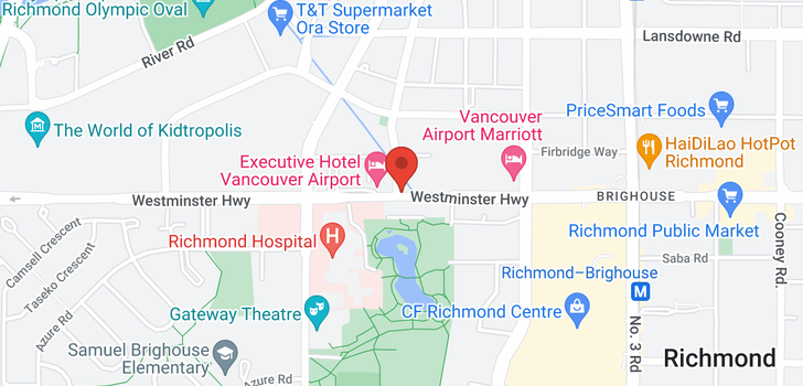 map of 1701 7371 WESTMINSTER HIGHWAY